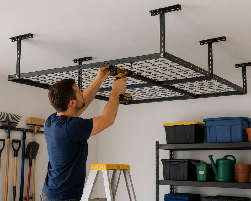 Garage Tool Rack Installation in Greensboro, NC