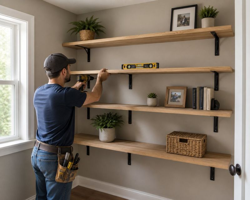Overhead Shelving Installation in Raleigh, NC
