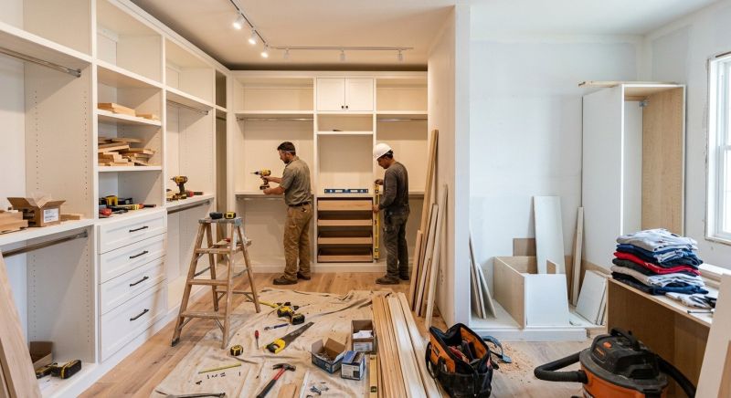 Walk In Closet Remodeling in Winston Salem, NC
